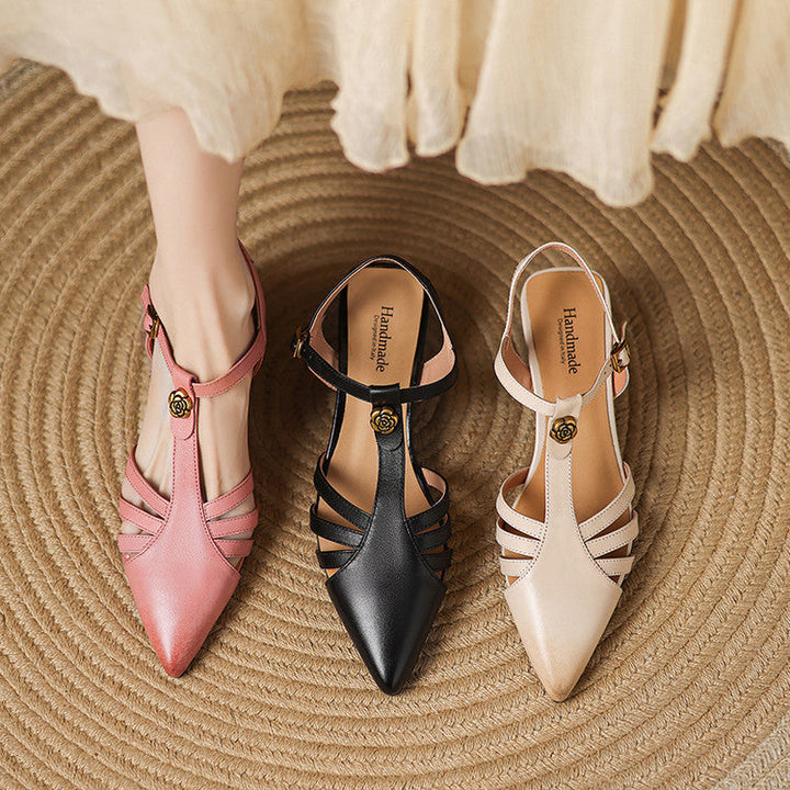 Womens Heels Genuine Leather Classic Fit