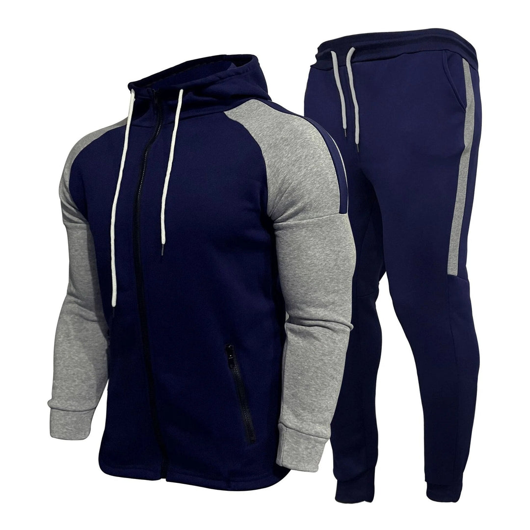Mens Tracksuit Zipper Jacket and Pants Set