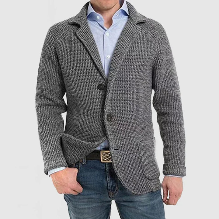 Mens Knit Blazer Jacket Classic Fit