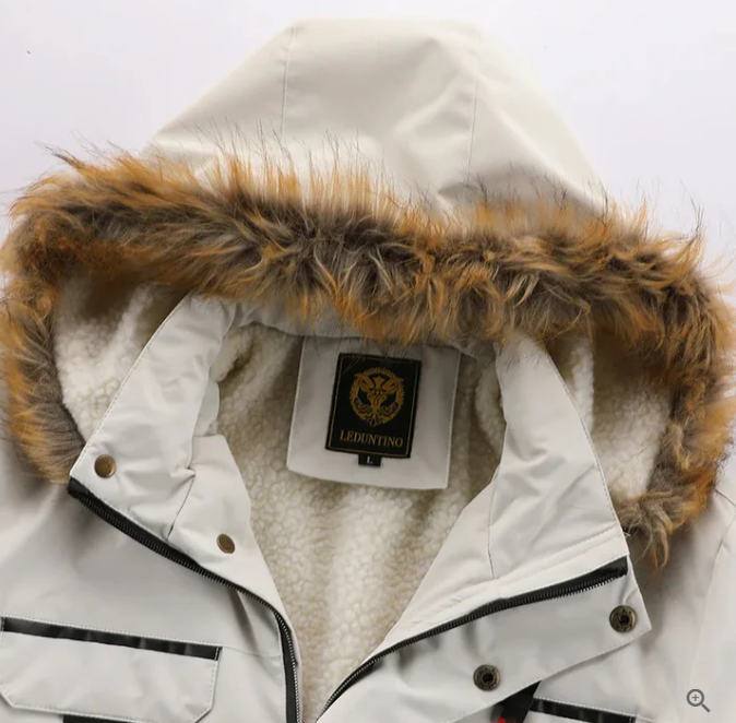 Mens Waterproof Winter Jacket Insulated Warm Fit