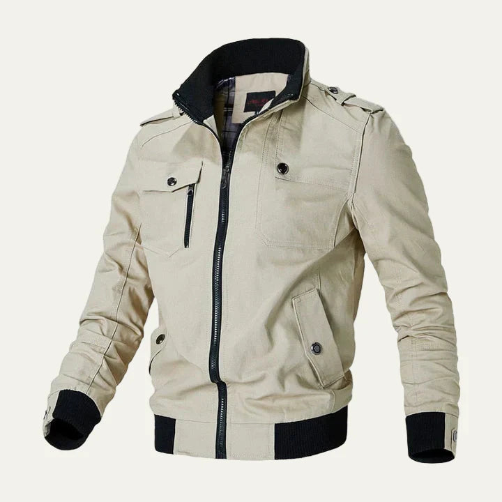 Mens Field Jacket Military Inspired Multi Pocket
