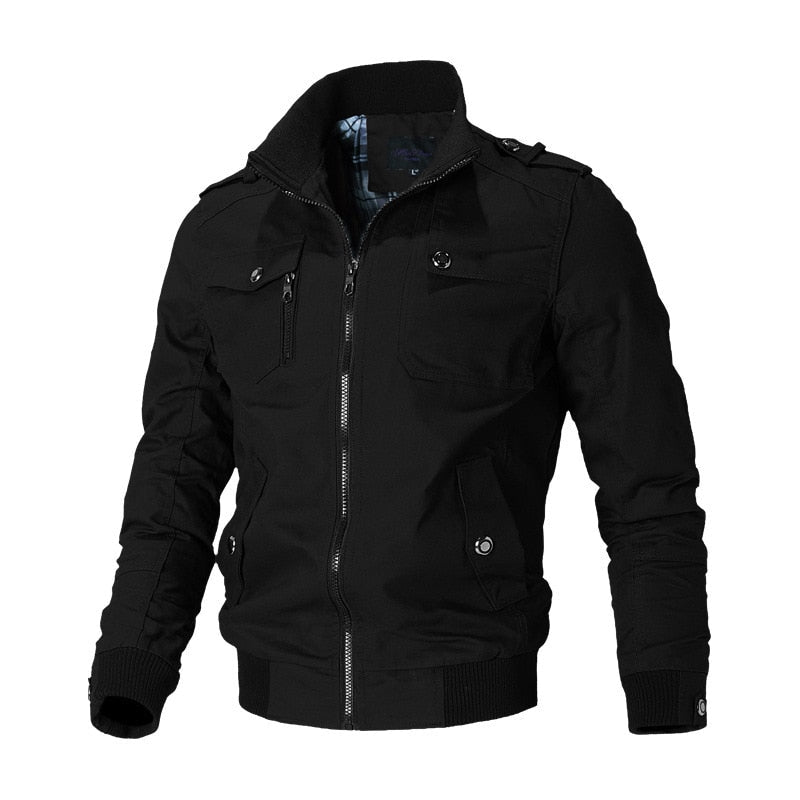Mens Bomber Jacket Durable Casual Fit - BritishMode