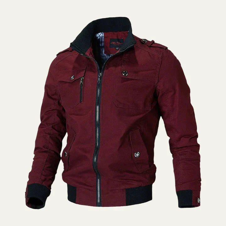 Mens Field Jacket Military Inspired Multi Pocket