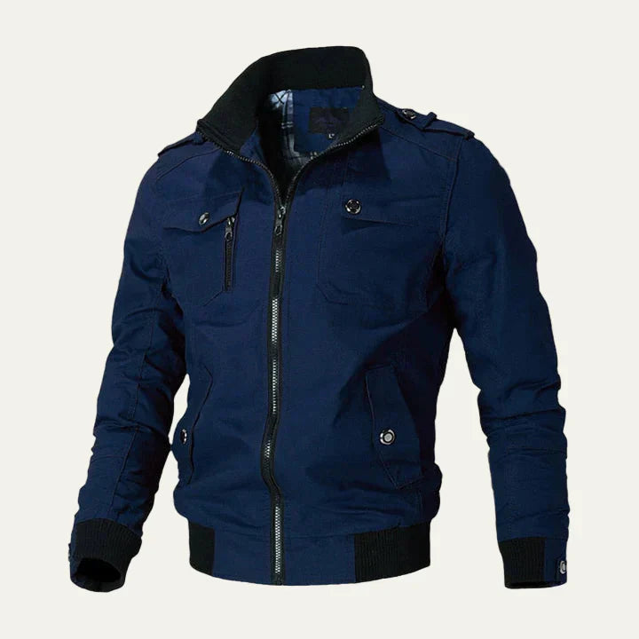 Mens Field Jacket Military Inspired Multi Pocket