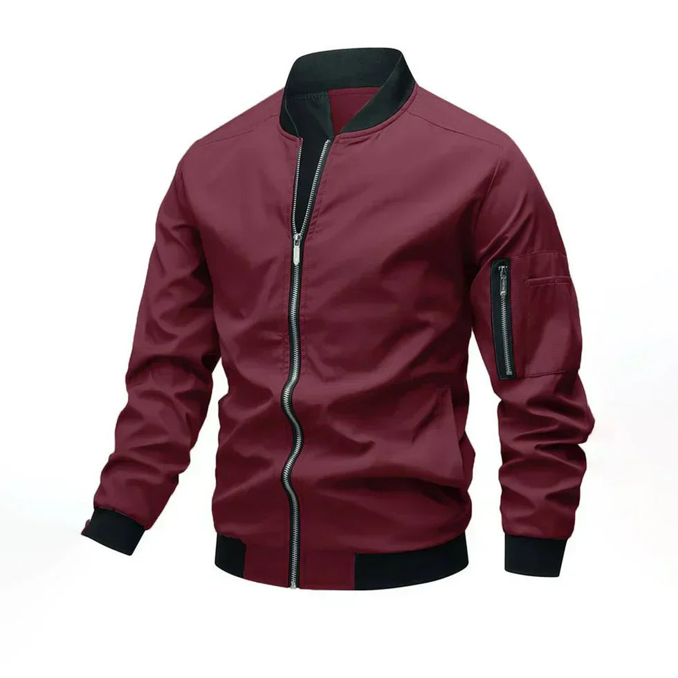 Mens Bomber Jacket Lightweight Casual Fit