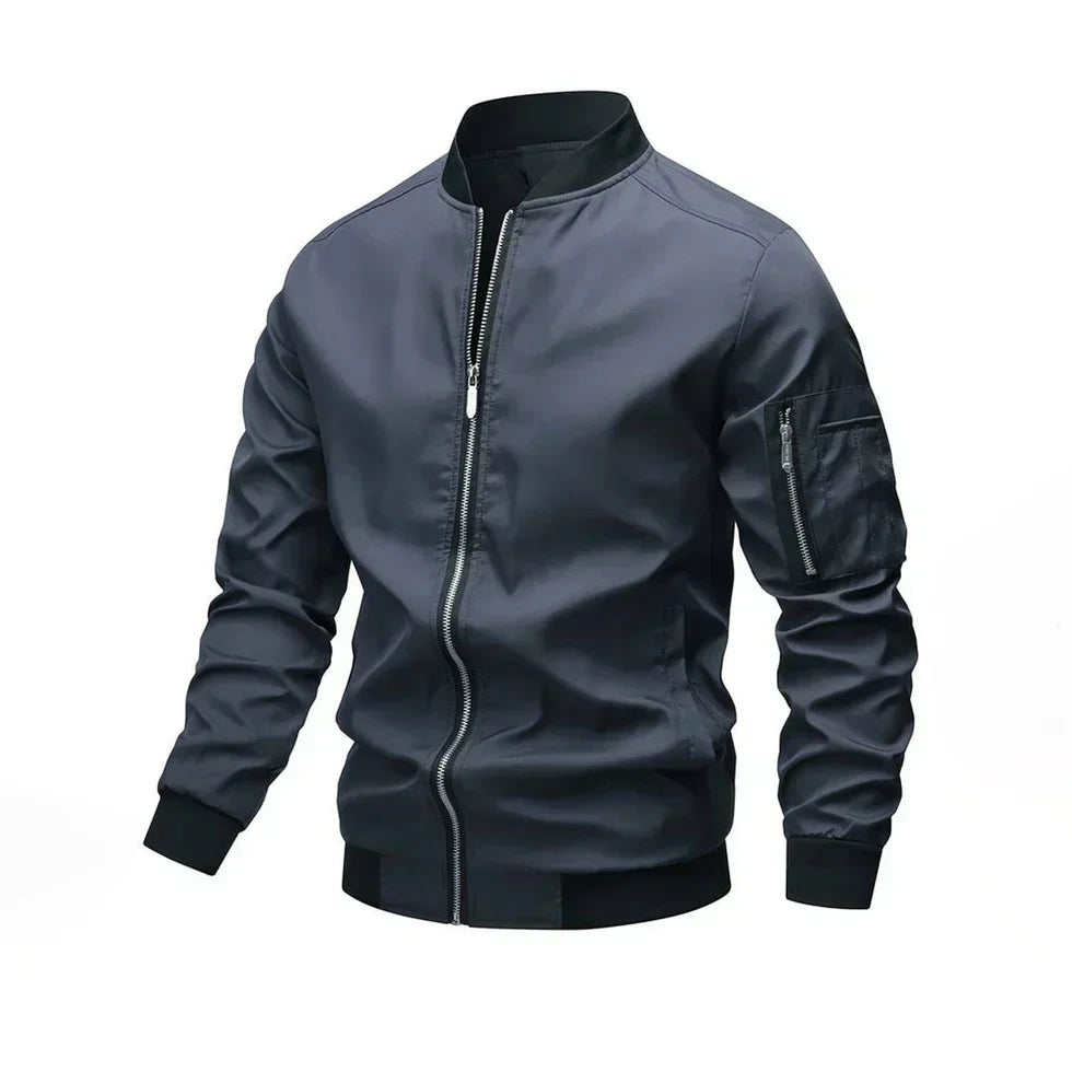 Mens Bomber Jacket Lightweight Casual Fit