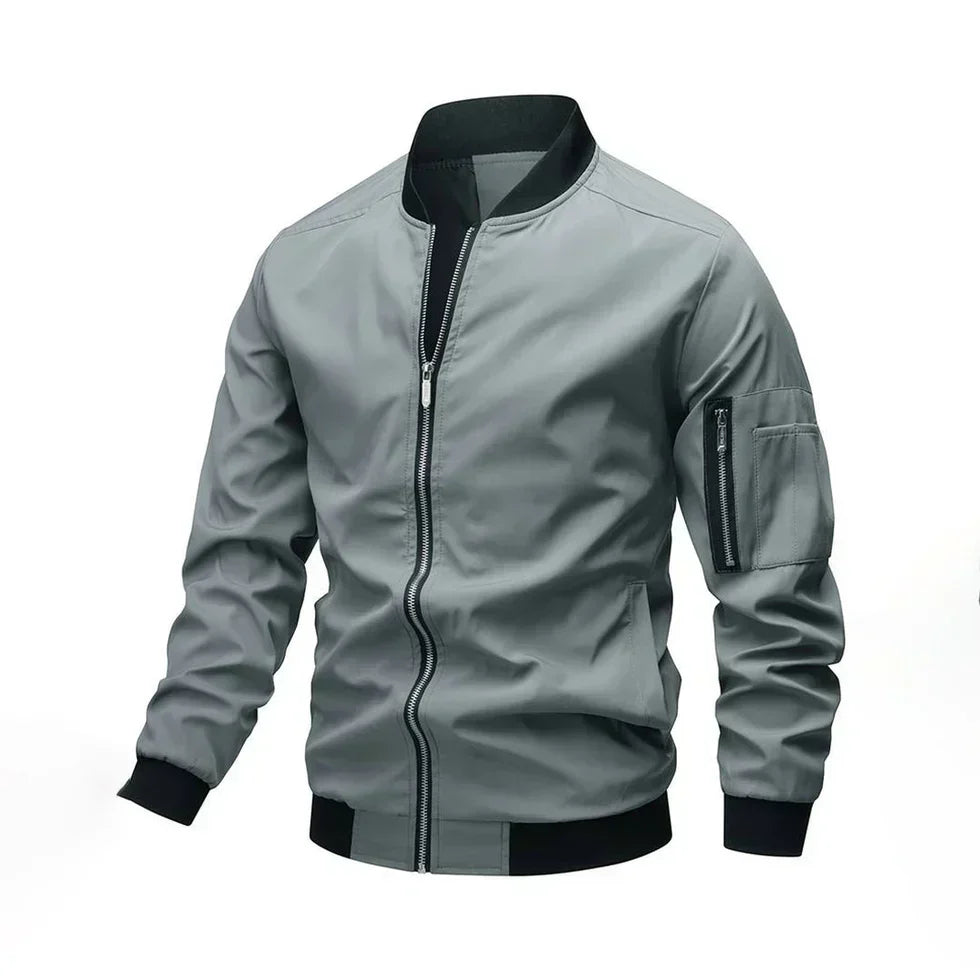 Mens Bomber Jacket Lightweight Casual Fit