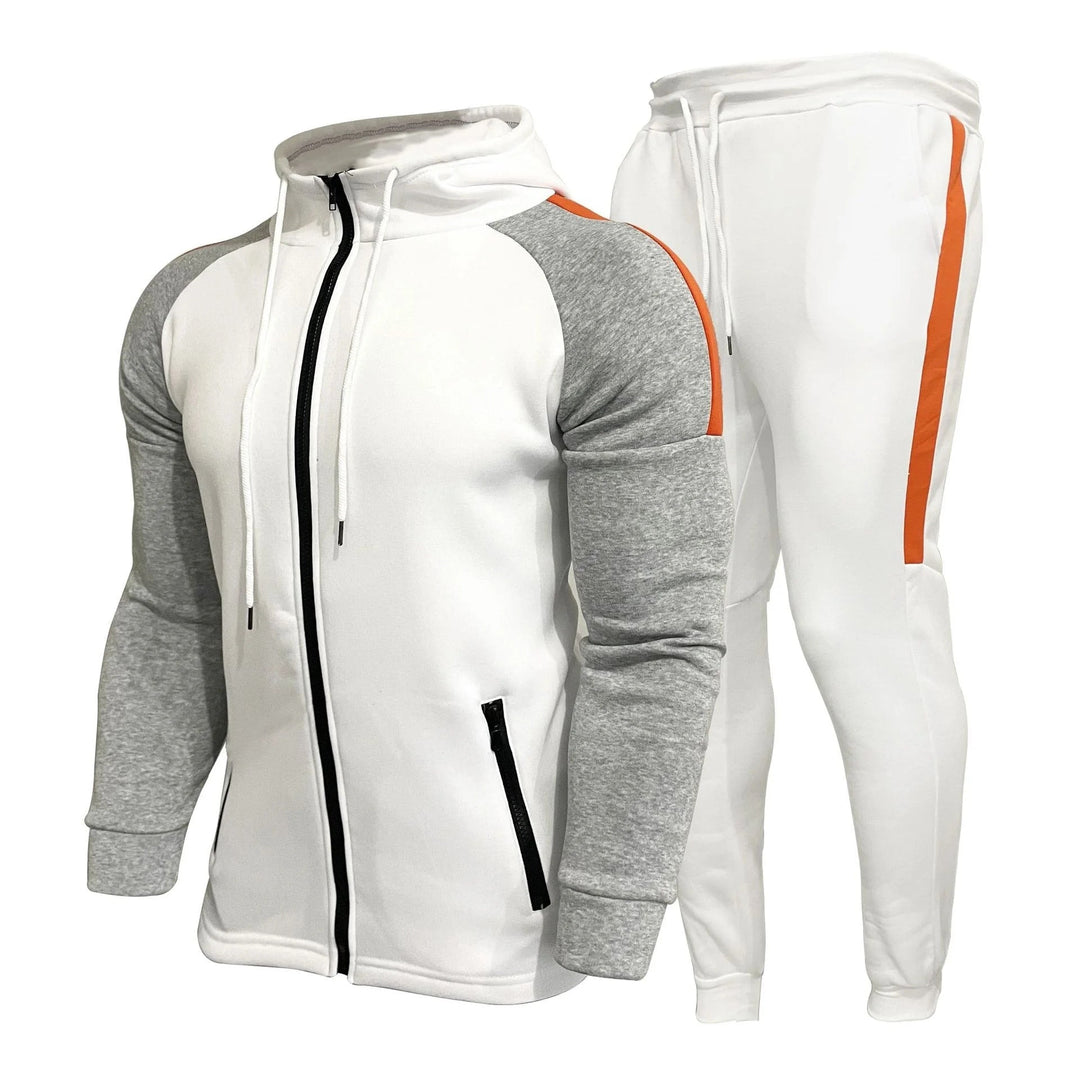 Mens Tracksuit Zipper Jacket and Pants Set