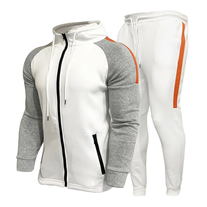 Mens Tracksuit Zipper Jacket and Pants Set