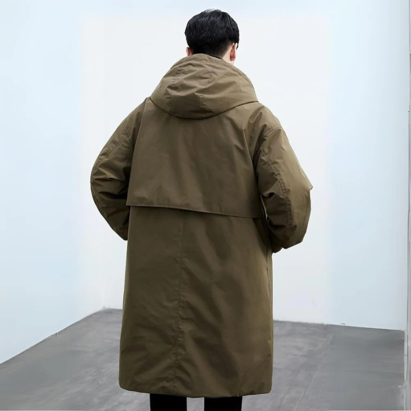Mens Trench Coat Waterproof Classic Fit