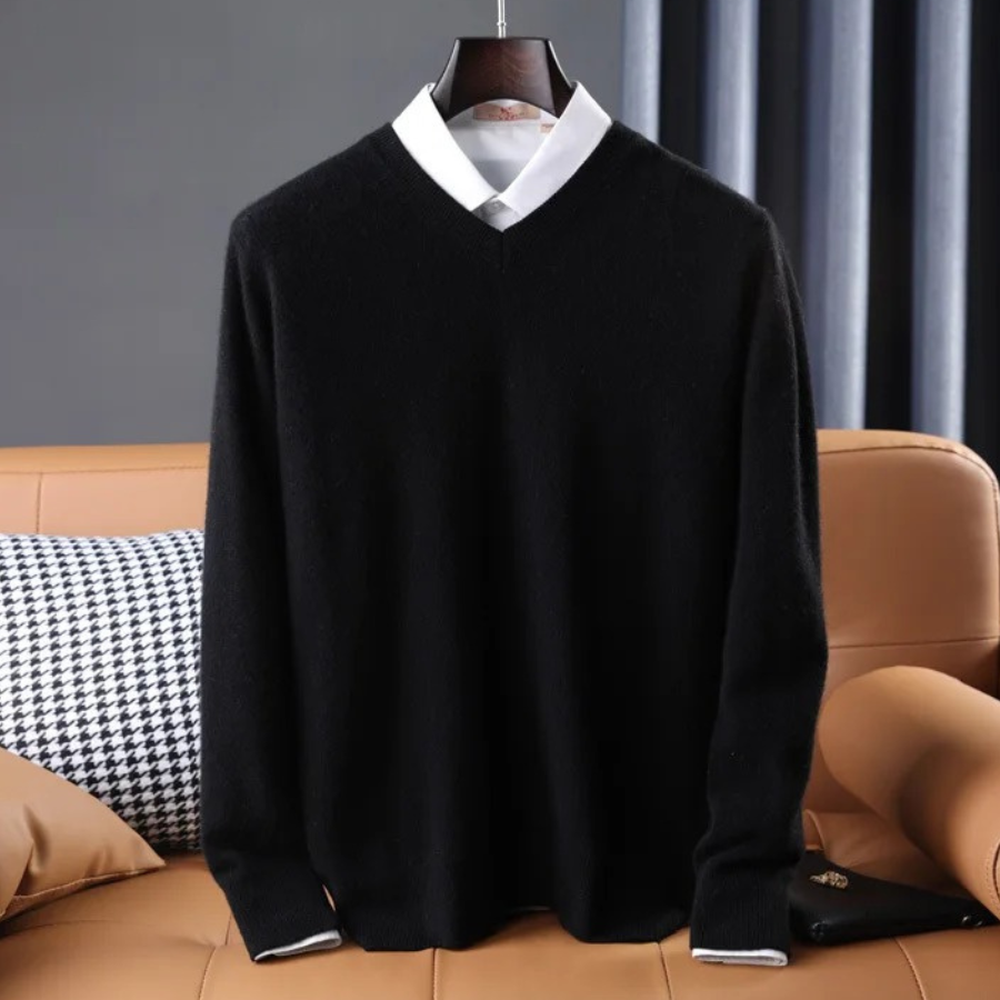Mens Cashmere Knit Sweater Classic Fit