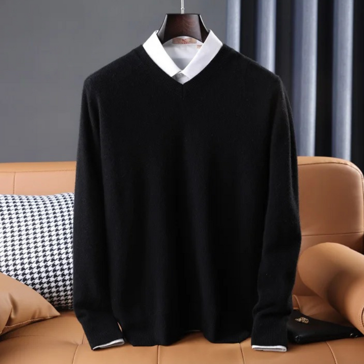 Mens Cashmere Knit Sweater Classic Fit