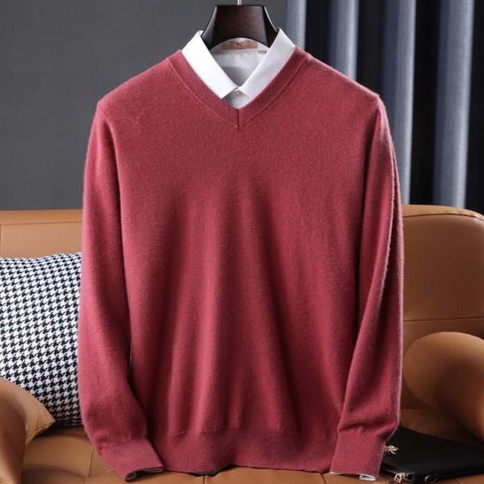 Mens Cashmere Knit Sweater Classic Fit