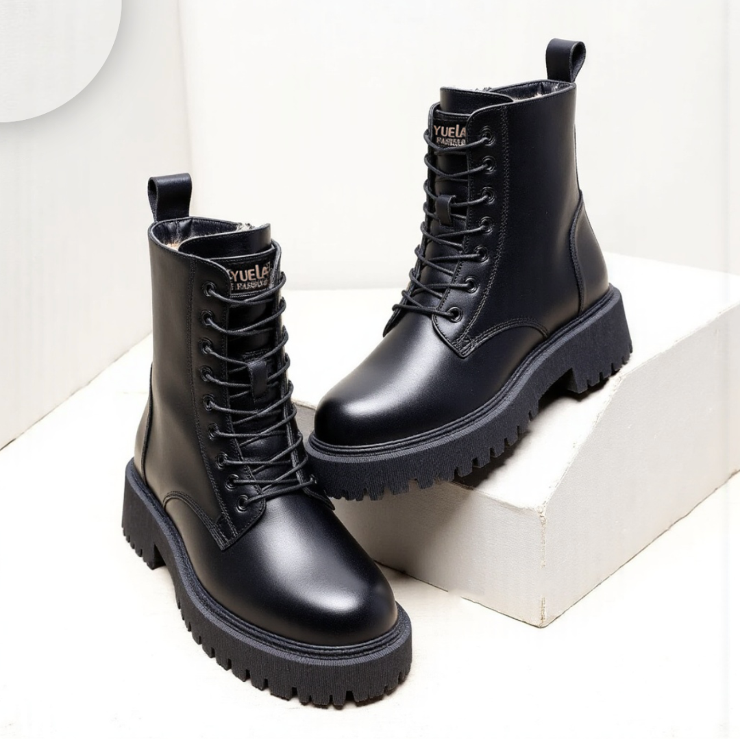 Unisex Snow Boots Faux Leather Classic Style