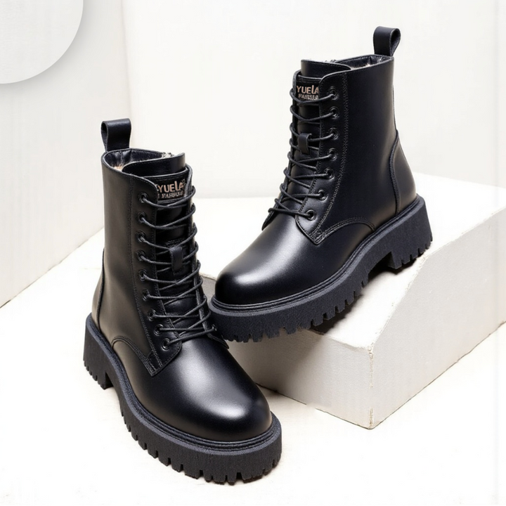 Unisex Snow Boots Faux Leather Classic Style