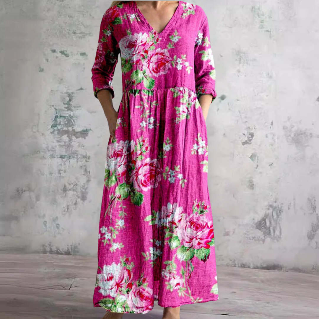 Womens Floral Dress with Petal Detail Sunlit Style