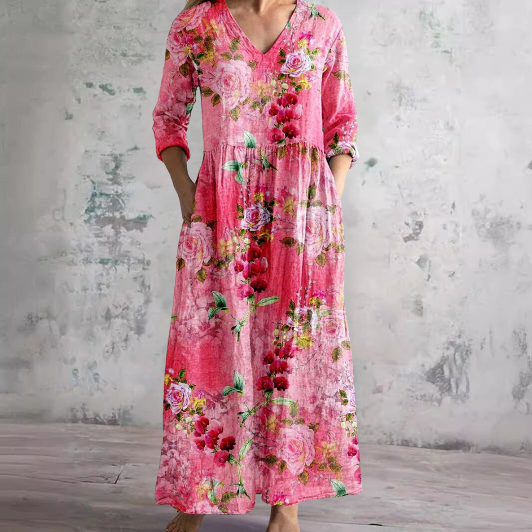 Womens Floral Dress with Petal Detail Sunlit Style
