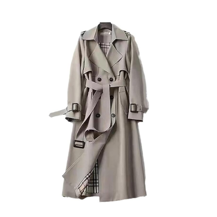Womens Classic Trench Coat Elegant Fit