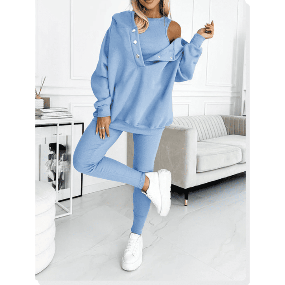 Unisex Winter Clothing Set Cozy Three-Piece - BritishMode
