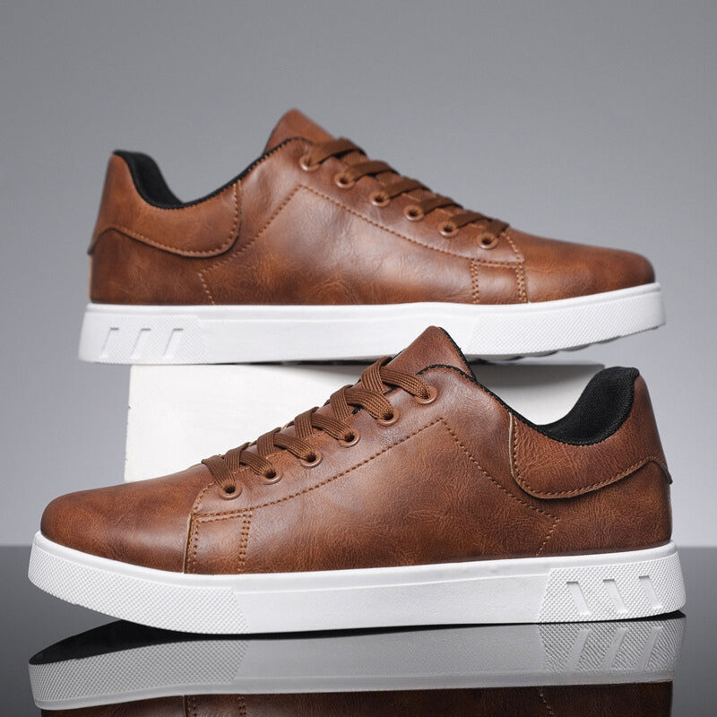 Mens Casual Sneakers Lace-Up Front Low-Top
