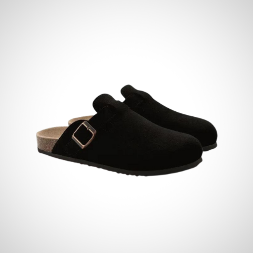 Womens Slip-On Clogs Suede Comfortable Fit