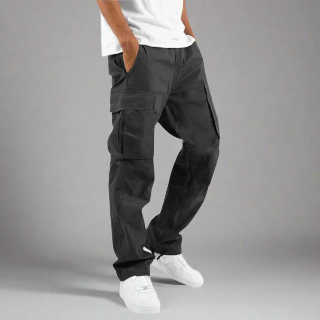 Mens Cargo Trousers Stretch Comfortable Regular Fit - BritishMode