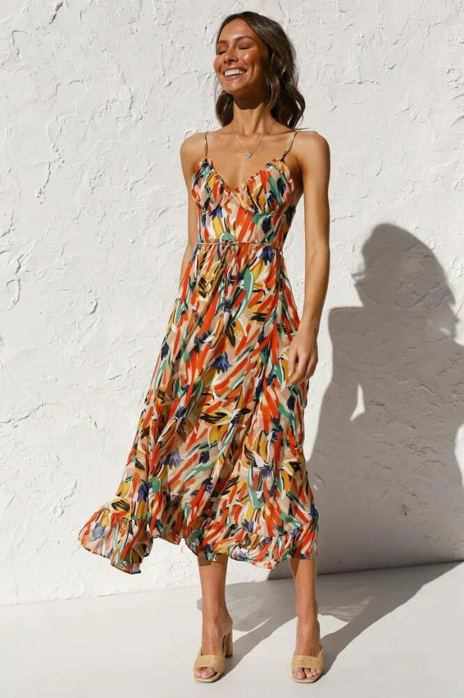 Womens Sundress Lightweight Flowy Summer Style - BritishMode