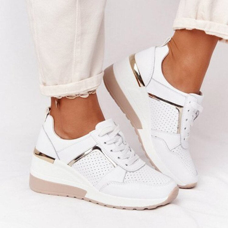 Womens Wedge Sneakers Platform Comfortable Fit