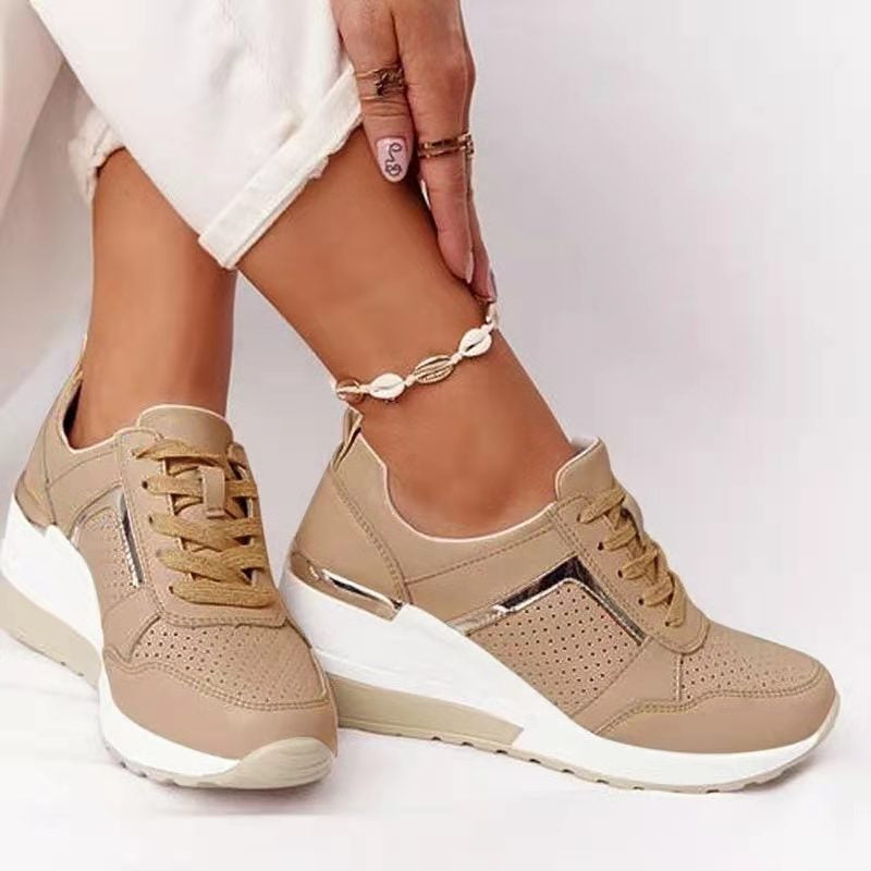 Womens Wedge Sneakers Platform Comfortable Fit