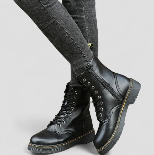 Womens Orthopedic Ankle Boots Lace-Up Casual Comfort