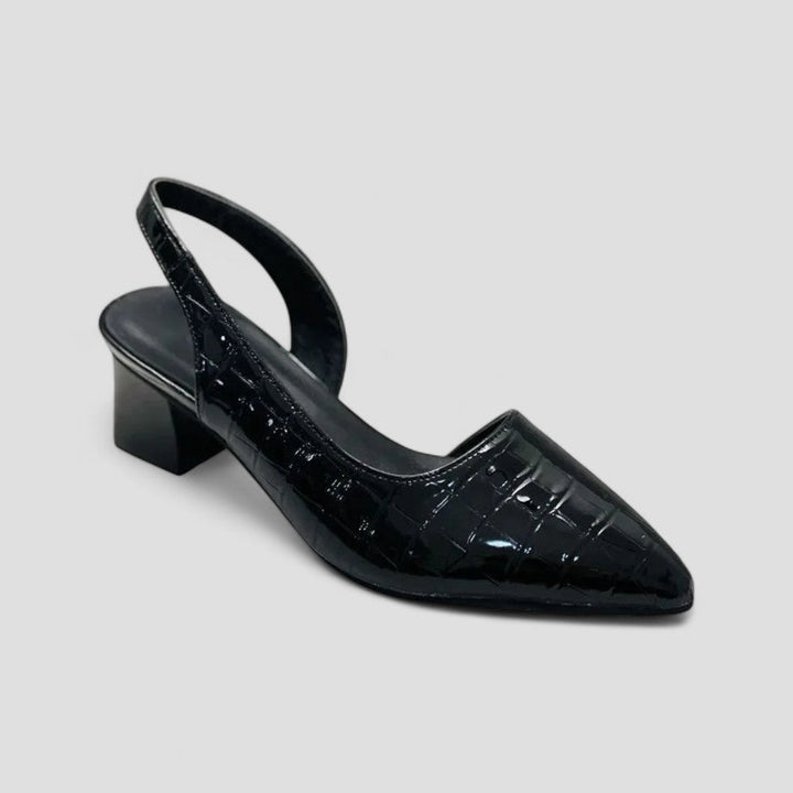 Womens Slingback Heels Pointed Toe Vintage Style - BritishMode
