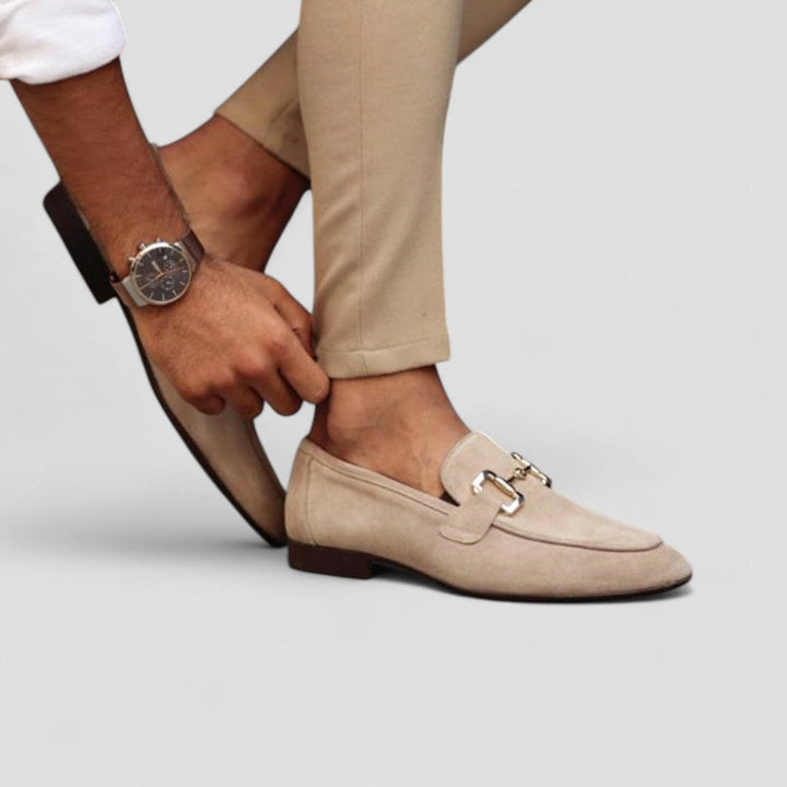 Mens Loafers Leather Slip-On Classic Style