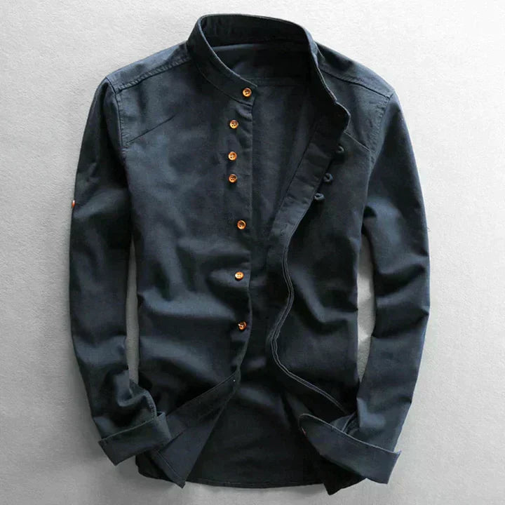 Mens Shirt with Japanese Katana Print Regular Fit - BritishMode