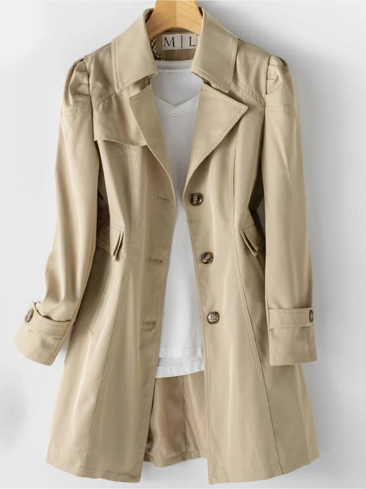 Womens Trench Coat Lightweight Tailored Classic Fit - BritishMode
