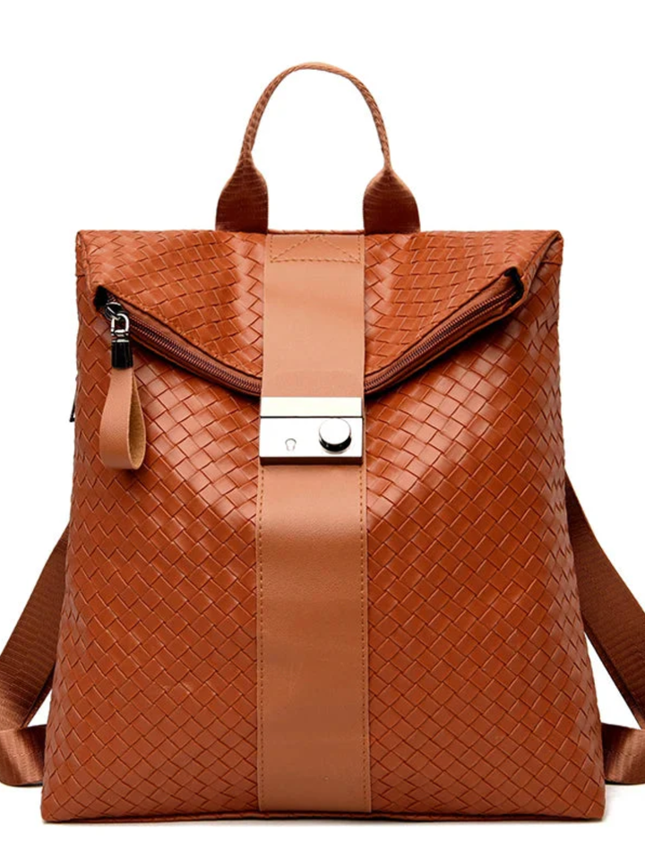 Womens Woven Backpack Durable Travel Everyday Use - BritishMode