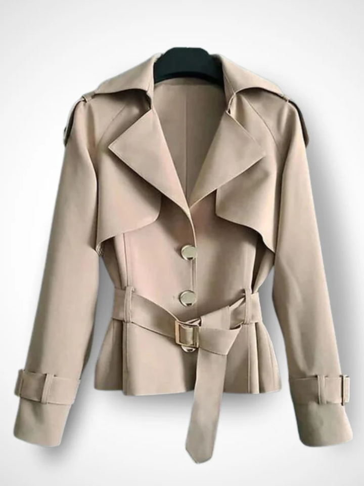 Womens Trench Coat Lightweight Longline Belted Overcoat - BritishMode