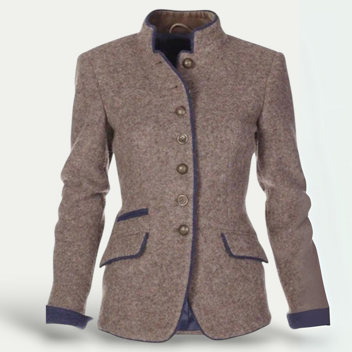 Womens Wool Blazer Tailored Fit - BritishMode