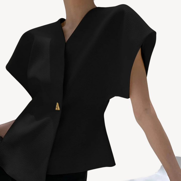 Womens Structured Vest with V-Neck