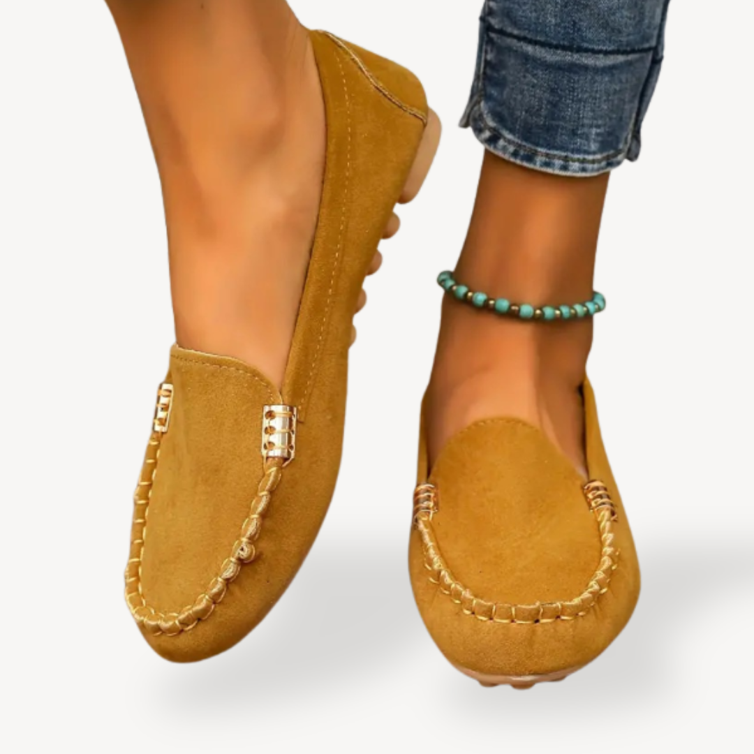 Womens Orthopedic Moccasins Suede Comfortable Fit - BritishMode