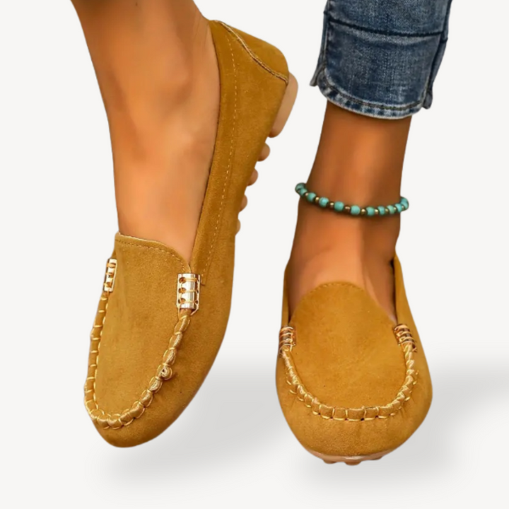 Womens Orthopedic Moccasins Suede Comfortable Fit - BritishMode