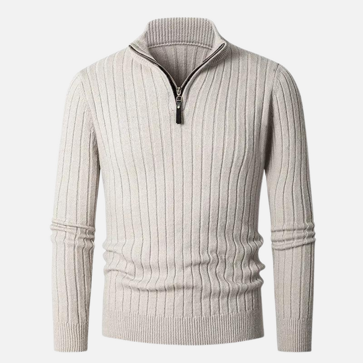 Mens Half-Zip Sweater Knit Casual Fit - BritishMode
