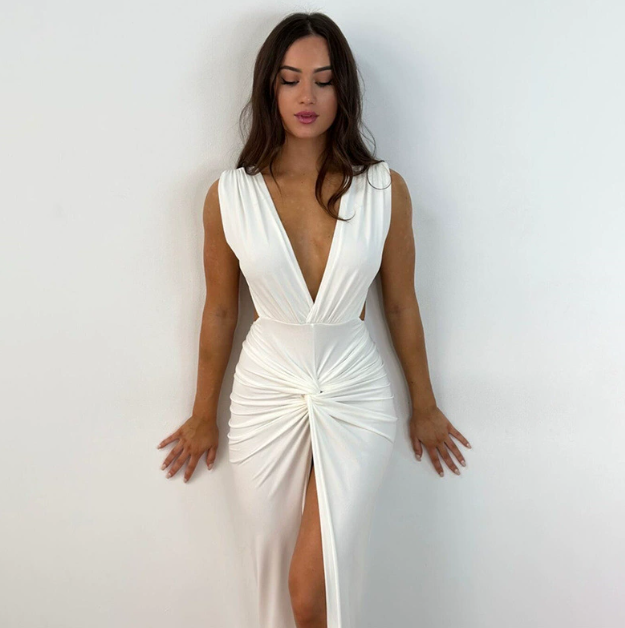 Womens Bodycon Dress Stretch Fitted Party Style - BritishMode