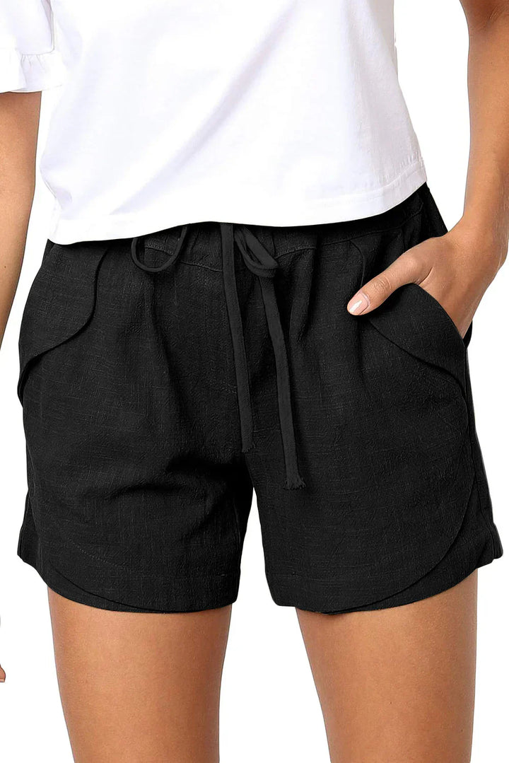 Womens Casual High Waist Shorts Loose Fit