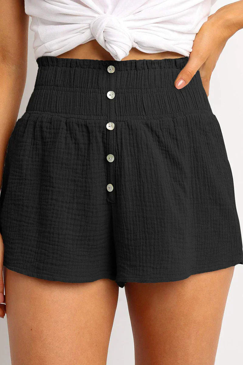 Womens Casual High Waist Shorts Loose Fit