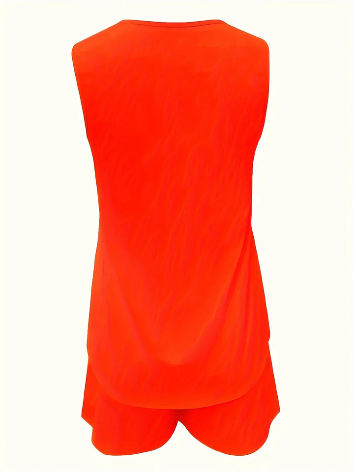 Womens Sleeveless Romper with Ring Strap and Pockets