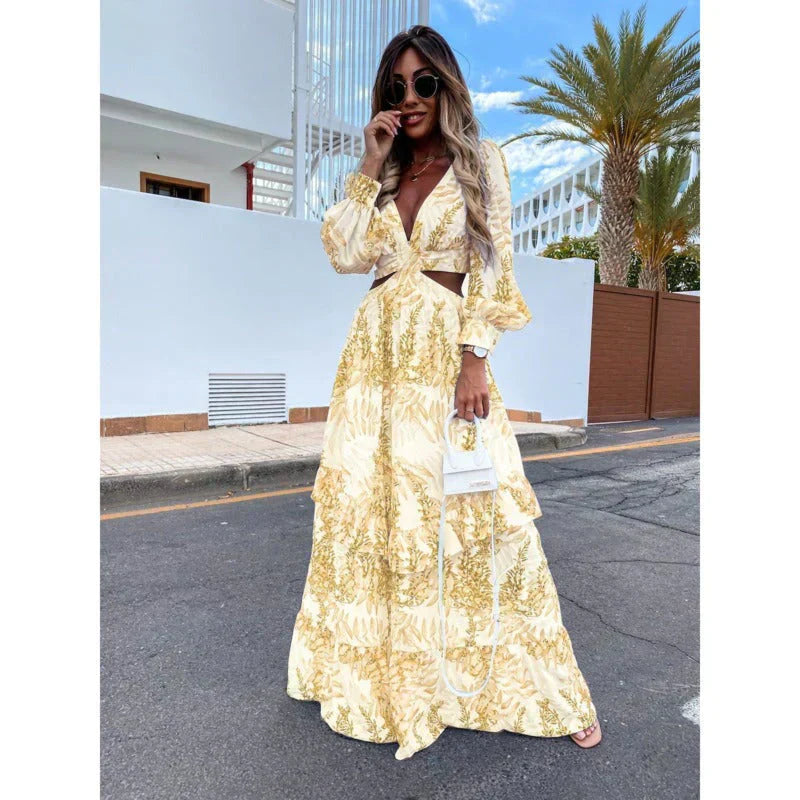 Womens Floor-Length Evening Dress Classic Style