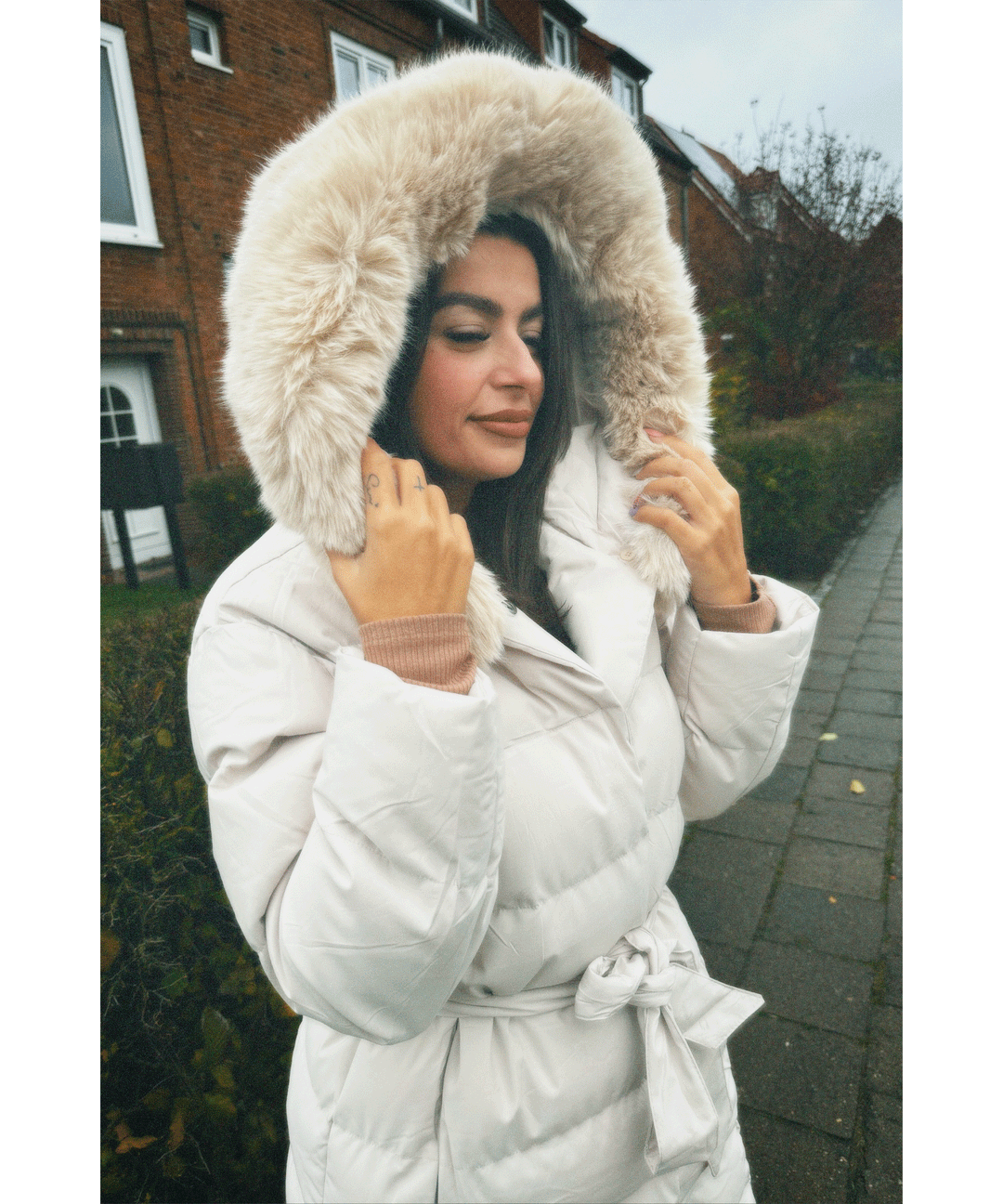 Womens Parka Jacket with Hooded Design