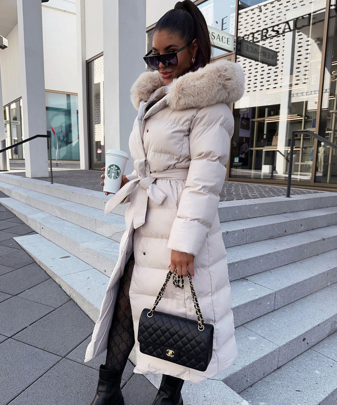 Womens Parka Jacket with Hooded Design