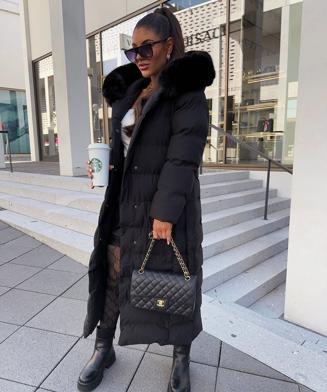Womens Winter Parka Jacket Insulated Warm Fit