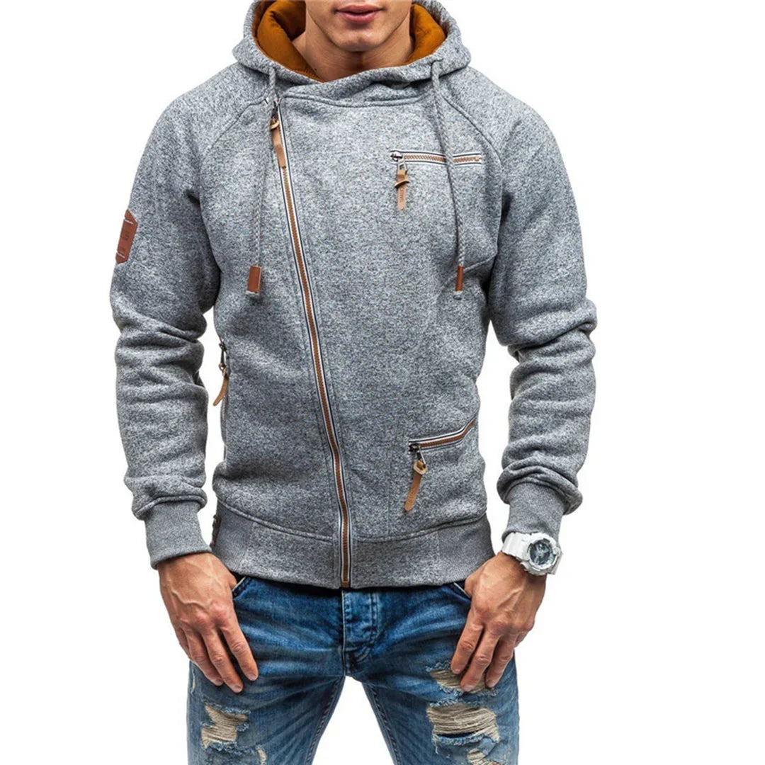 Mens Fleece Hoodie Casual Fit with Pockets - BritishMode